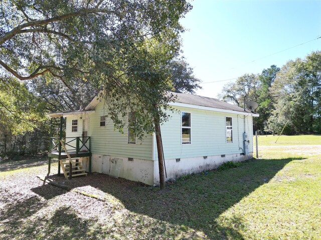 521 Short St Unit 8, Morven, NC 28119 - view of side of home with crawl space and a yard