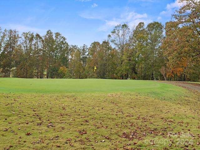 surrounding community featuring a lawn