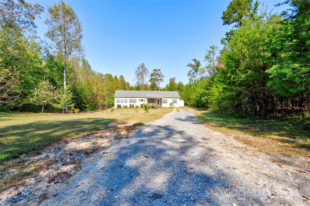 view of front of home