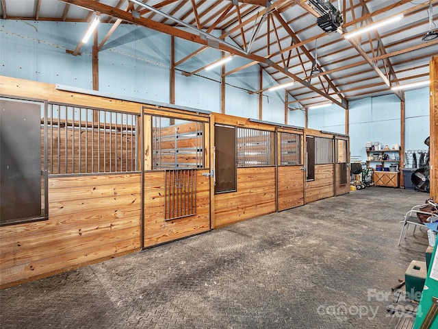 view of horse barn