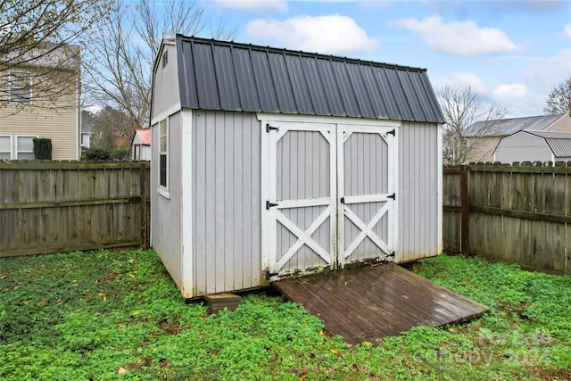 view of outdoor structure