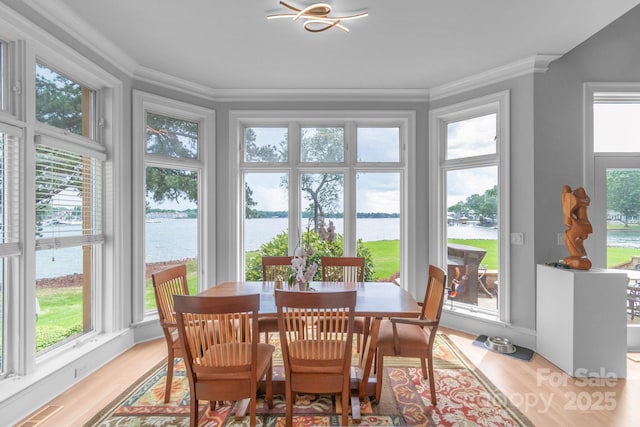 18212 Pompano Pl, Cornelius, NC 28031 - sunroom featuring a water view