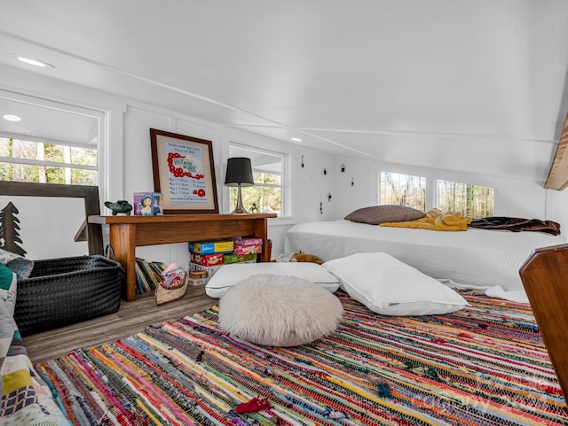 bedroom featuring wood-type flooring