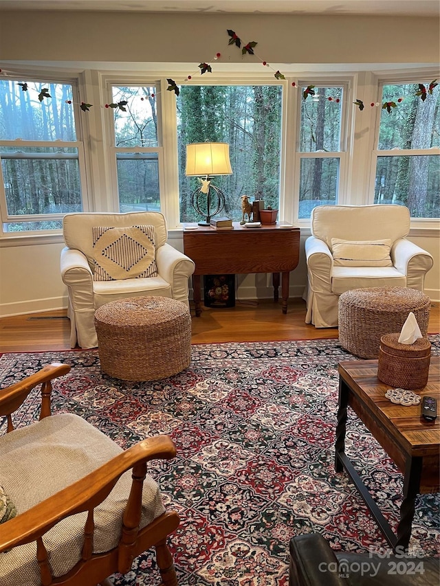 sunroom featuring a healthy amount of sunlight