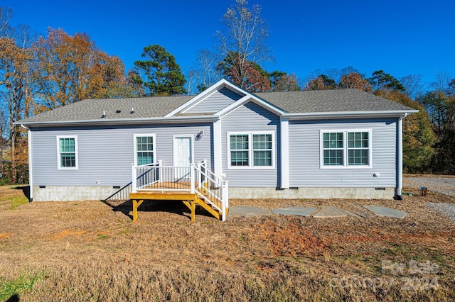 view of rear view of house