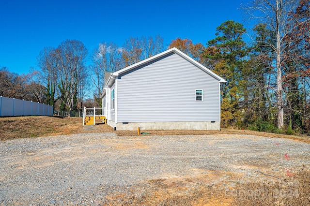 view of side of home