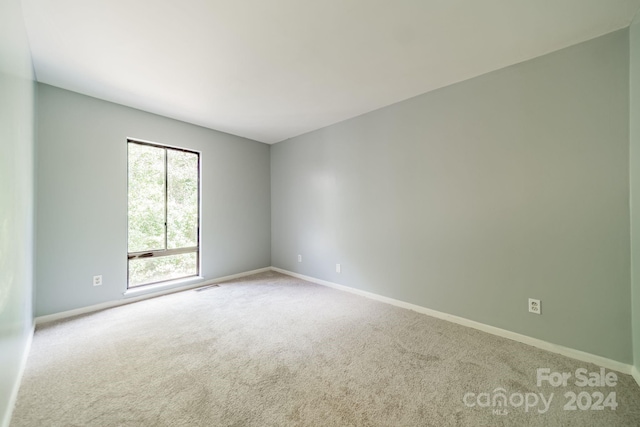 spare room with carpet floors