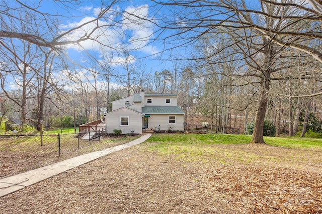 exterior space featuring a yard