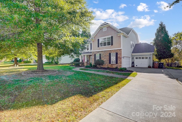 front of property with a front yard