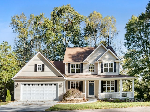 view of front of house with covered porch