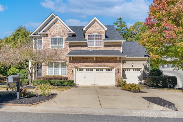 view of front of house featuring a garage