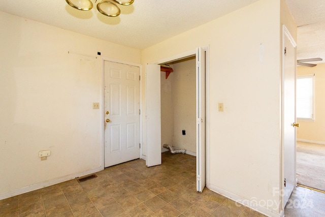 unfurnished bedroom featuring a closet