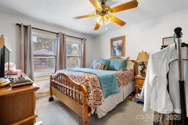 720A-C Harris Ave NW, Valdese, NC 28690 - bedroom with a ceiling fan, crown molding, and carpet