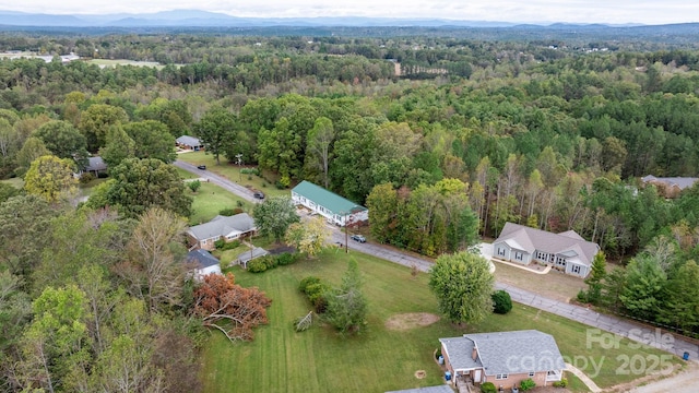 720A-C Harris Ave NW, Valdese, NC 28690 - bird's eye view featuring a wooded view and a mountain view