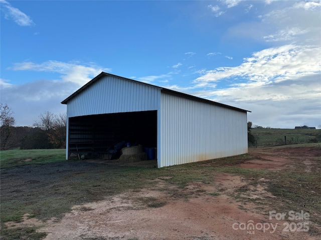 view of outdoor structure