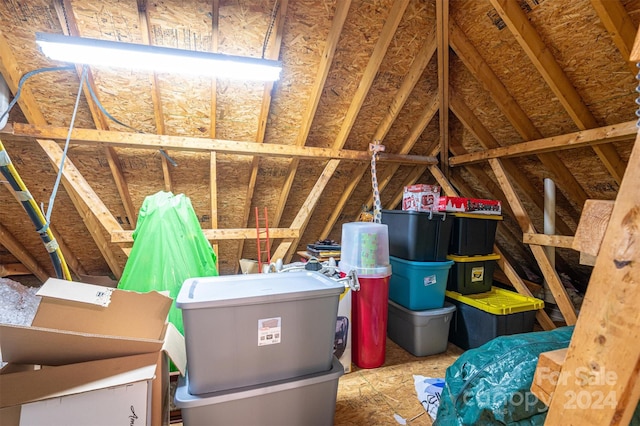 view of attic