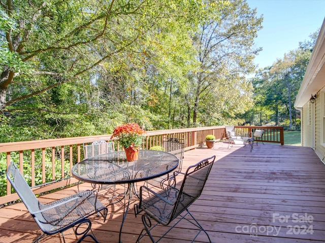 view of wooden terrace