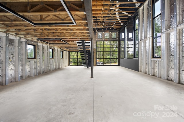 miscellaneous room with concrete flooring