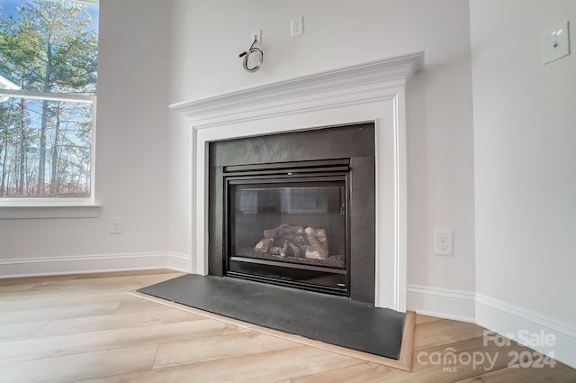 interior details featuring hardwood / wood-style floors