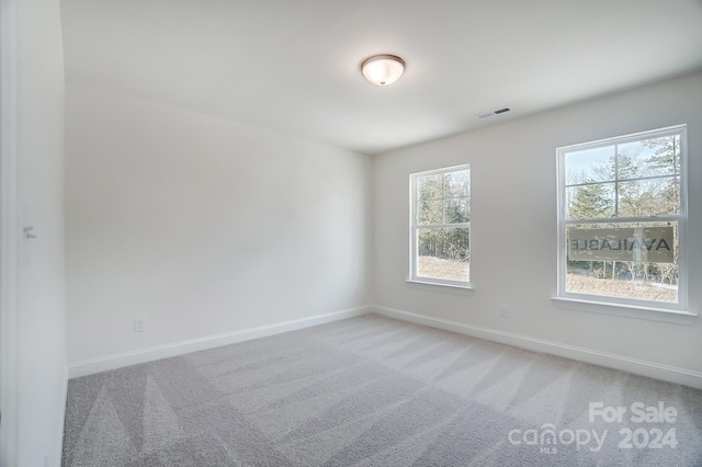 view of carpeted empty room