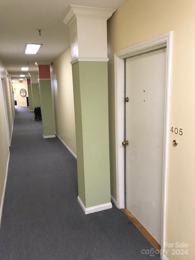 corridor with carpet