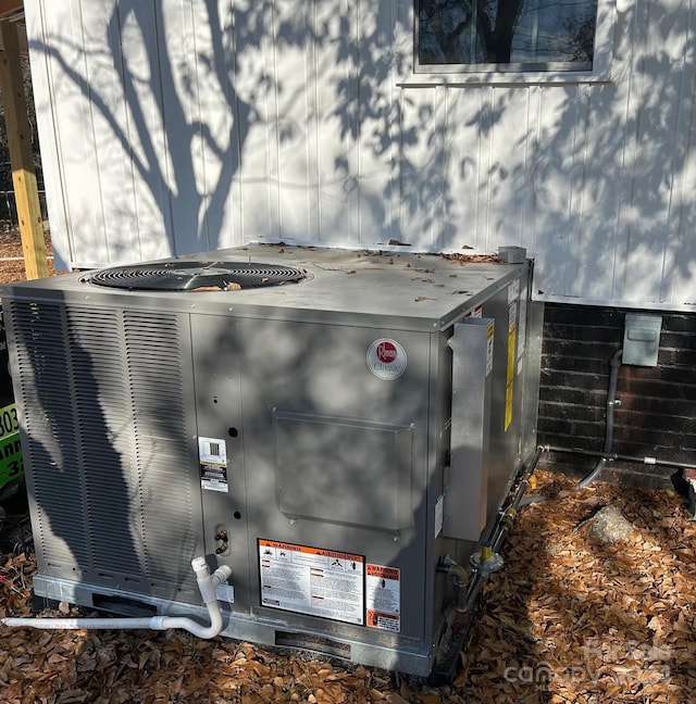 exterior details featuring central AC unit