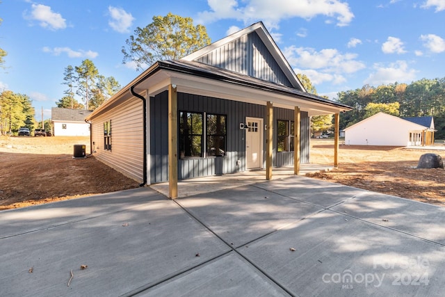 rear view of house with a patio area