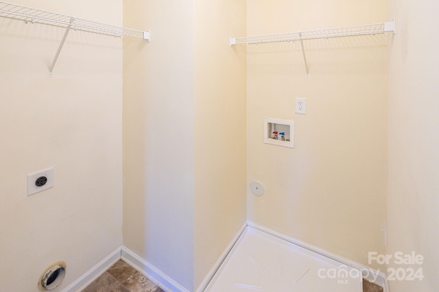 washroom featuring washer hookup and hookup for an electric dryer