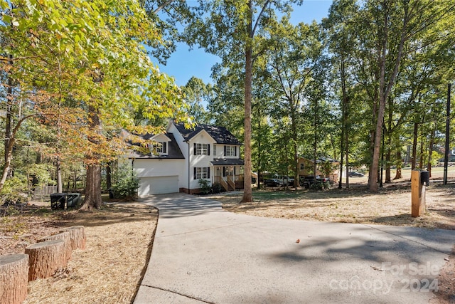 view of front of home featuring a garage