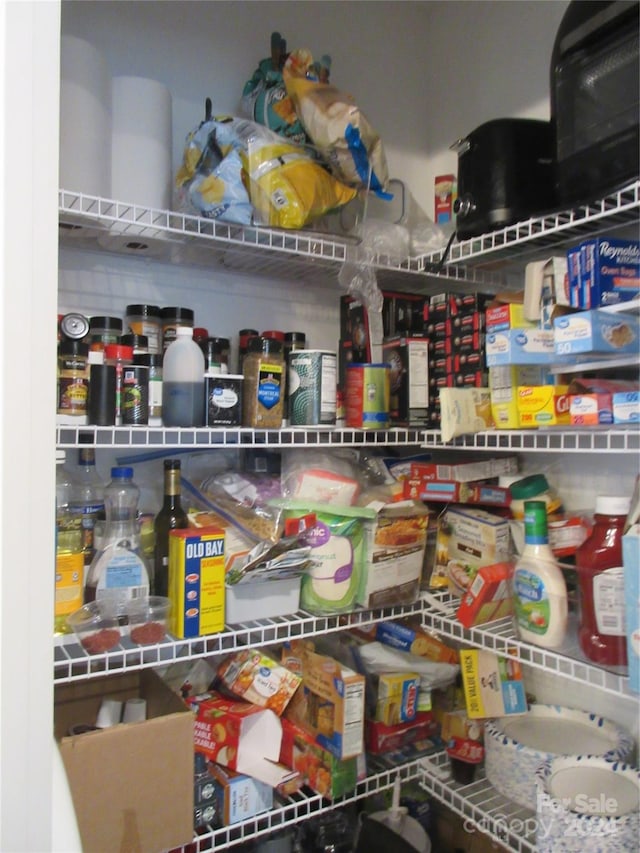 view of pantry