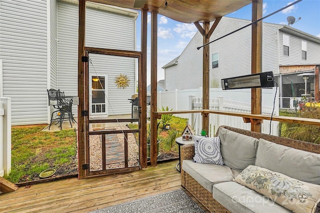 view of sunroom