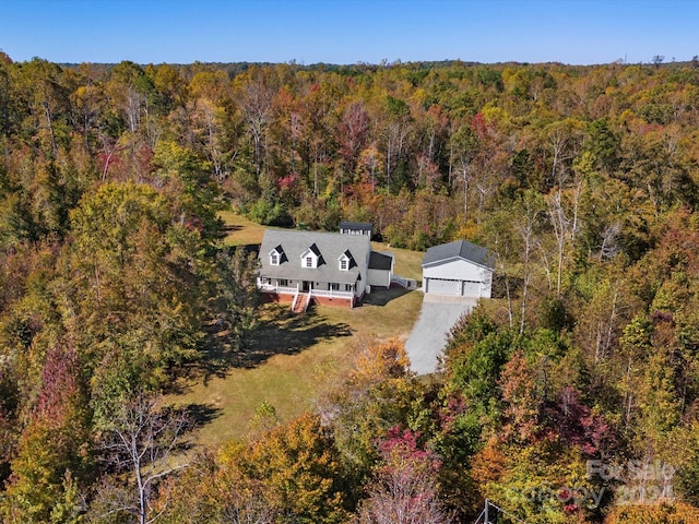 birds eye view of property