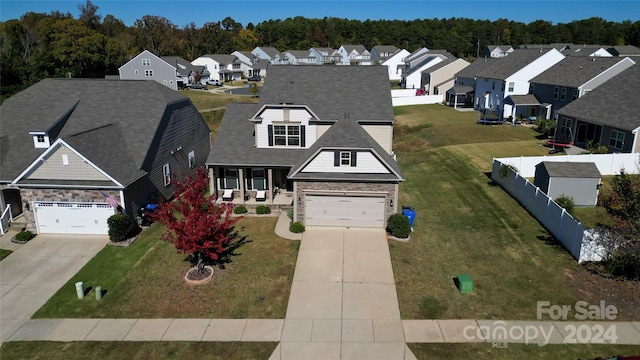 birds eye view of property