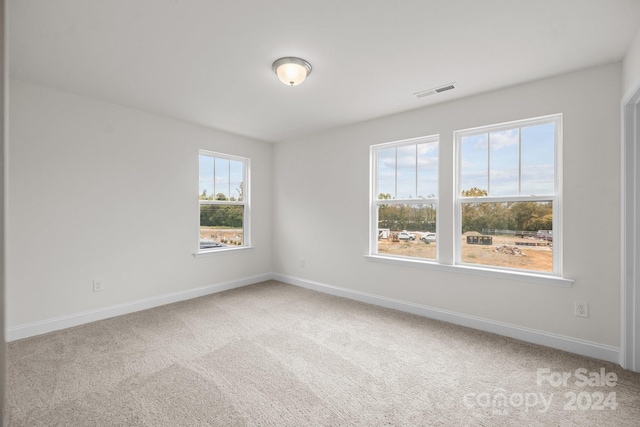 view of carpeted empty room