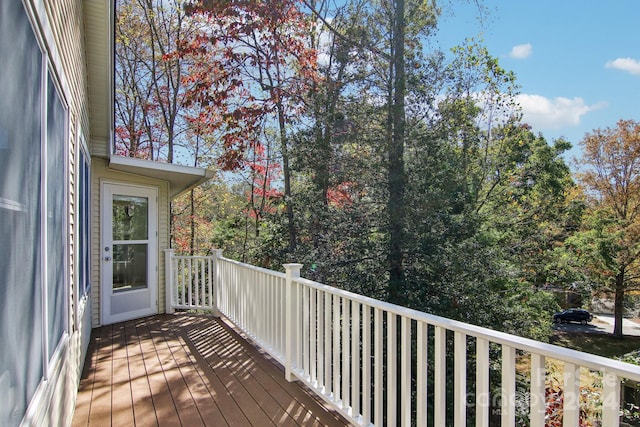 view of wooden terrace