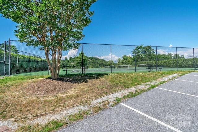 view of tennis court