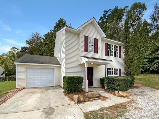 view of front of home featuring a garage