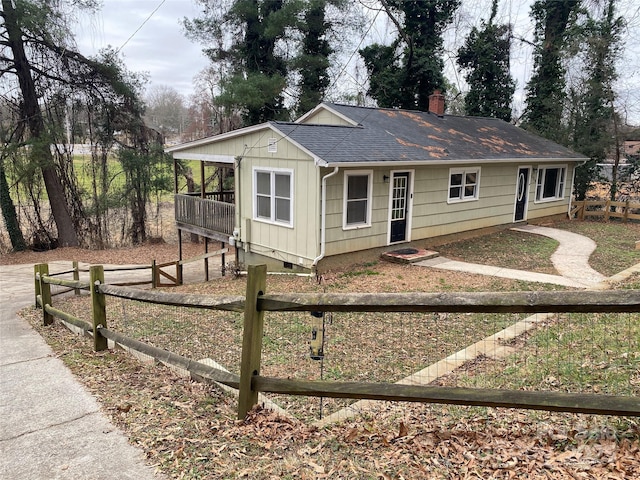 view of front of property