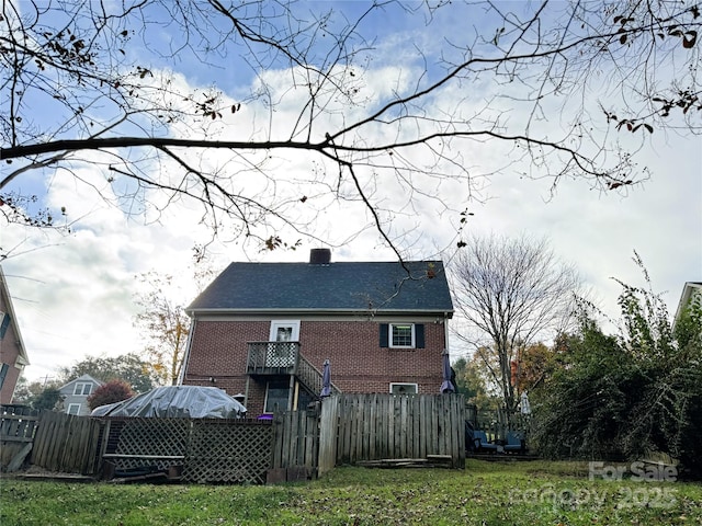 view of rear view of property