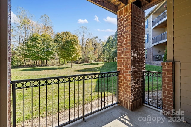 view of balcony