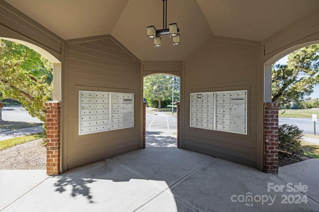 view of community featuring a mail area