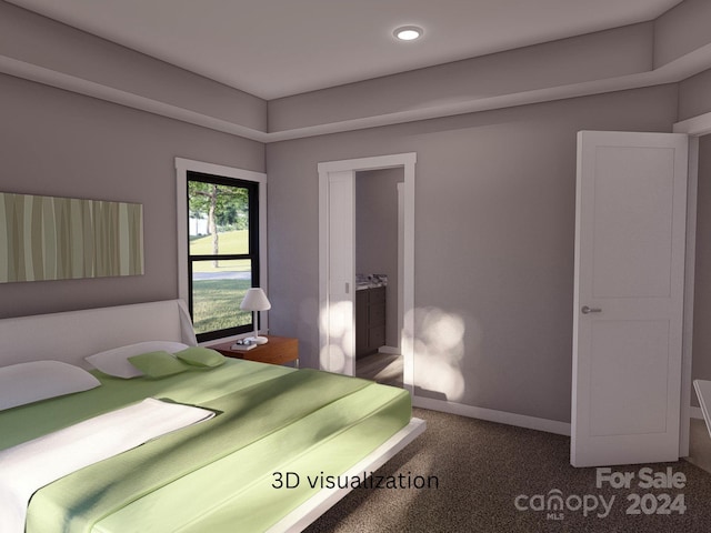 unfurnished bedroom with carpet flooring