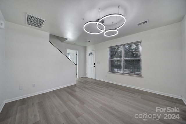 foyer featuring hardwood / wood-style flooring