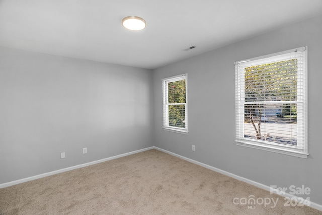 view of carpeted empty room