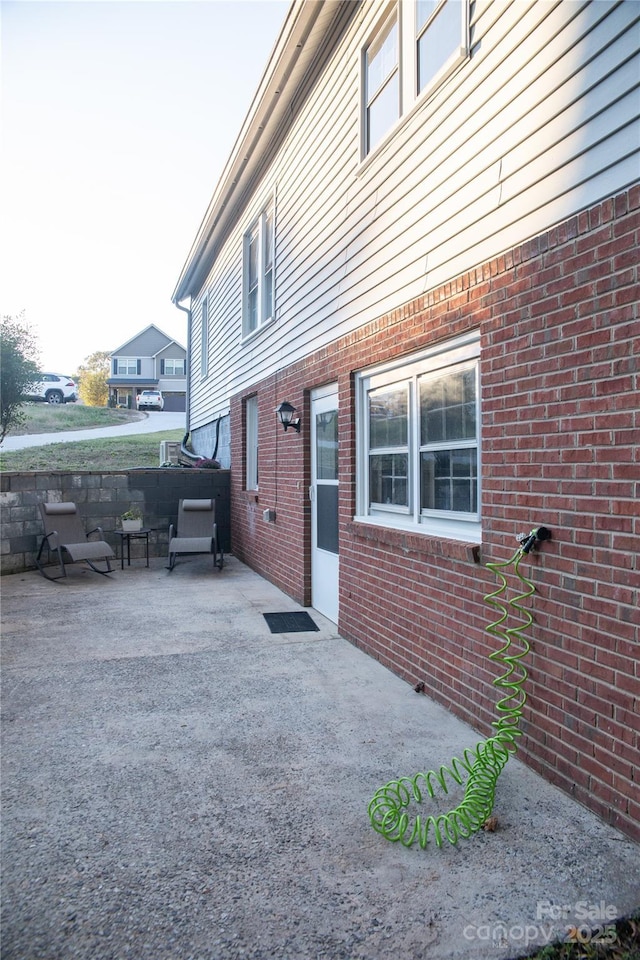 exterior space with a patio