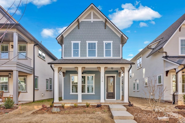 view of front of house featuring a porch