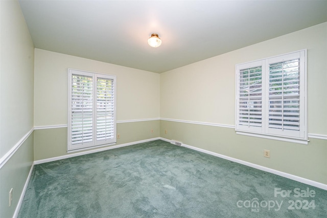 view of carpeted empty room