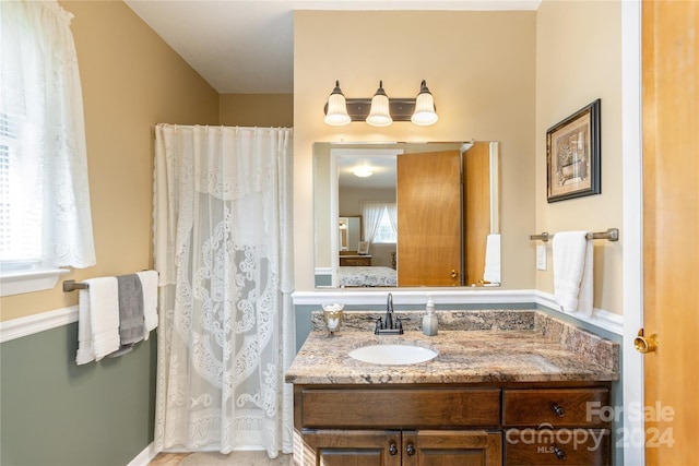 bathroom with vanity