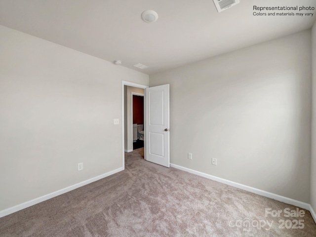 view of carpeted empty room