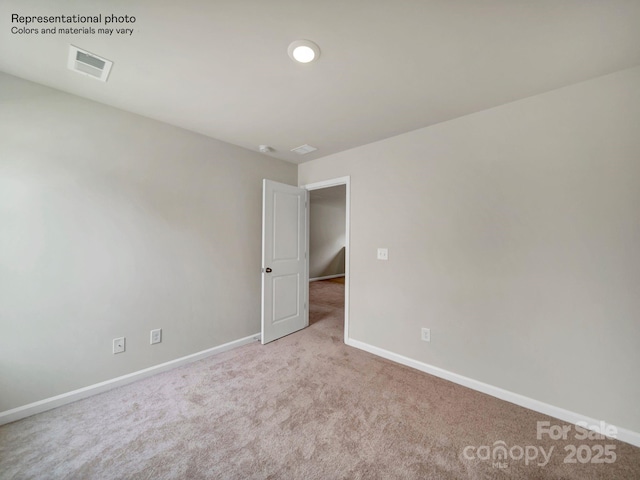 view of carpeted empty room